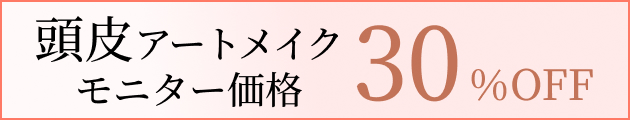 頭皮アートメイクモニター価格　30%OFF